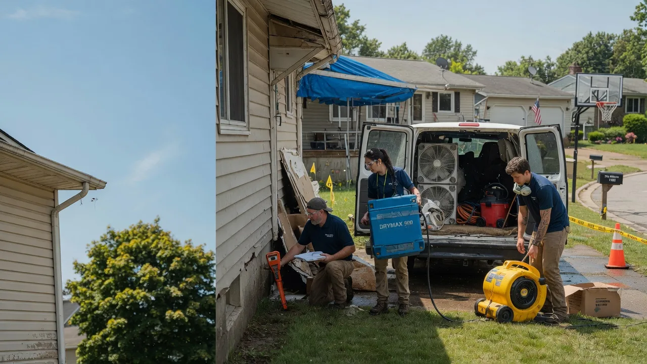 Ceiling Leak Cleanup in Burgoon, OH near me